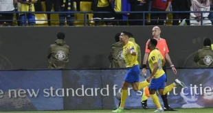 Ronaldo Cetak Gol Salto Spektakuler Bawa Al Nassr Kalahkan Al Khaleej