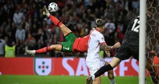Ronaldo Cetak Gol Salto Spektakuler Usia 40 Tahun