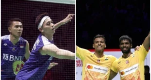 Statistik & Fakta Duel Fajar/Fikri vs Rankireddy/Shetty Australia Open 2025