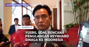 Yusril Tegaskan Belum Ada Pembahasan Pemulangan Reynhard Sinaga