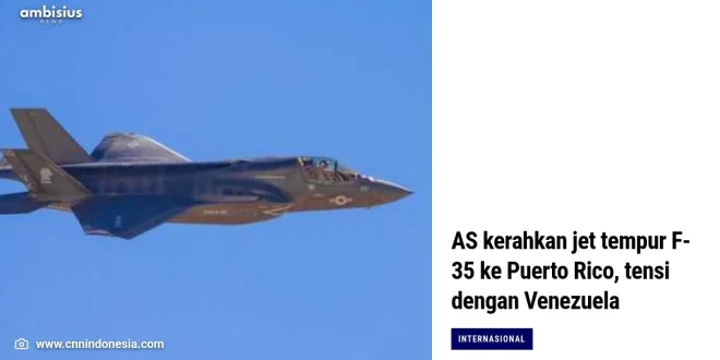 5 Jet Tempur AS Patroli Dekat Venezuela, Dampak Blokade Minyak