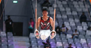 Abiyu Rafi Klaim Emas Ke-15 Senam Indonesia di SEA Games 2025