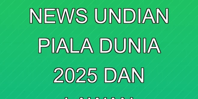 Analisis Breaking News Undian Piala Dunia 2025 dan Lawan Ronaldo