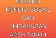 Analisis Mualem: Kondisi Sosial dan Lingkungan Aceh Tanoh Rencong