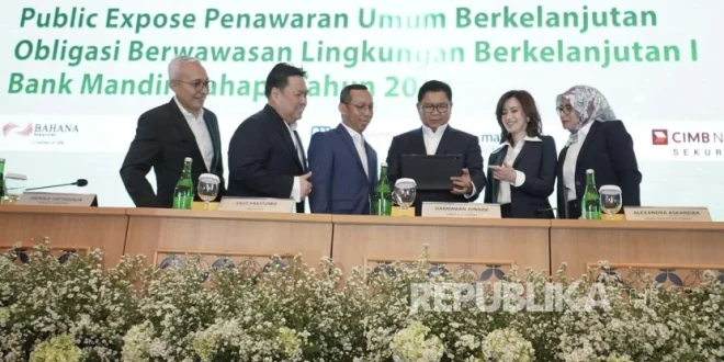Bank Mandiri Terbitkan Obligasi Hijau Rp 5 Triliun Dukung Ekonomi Ramah Lingkungan