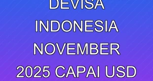 Cadangan Devisa Indonesia November 2025 Capai USD 150,1 Miliar