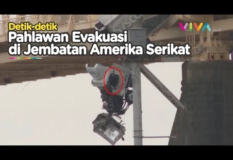 Evakuasi Darurat Truk Nyaris Terjun Jembatan AS Terkini