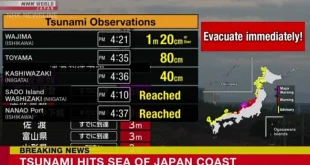 Gempa M 6,7 Guncang Jepang Picu Peringatan Tsunami Resmi