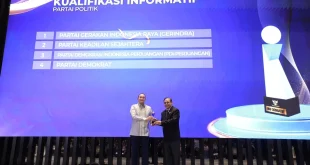 Gerindra Raih Predikat Partai Paling Terbuka dari KIP 2025