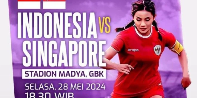 Jadwal Live Streaming Timnas Putri Indonesia vs Singapura Terbaru