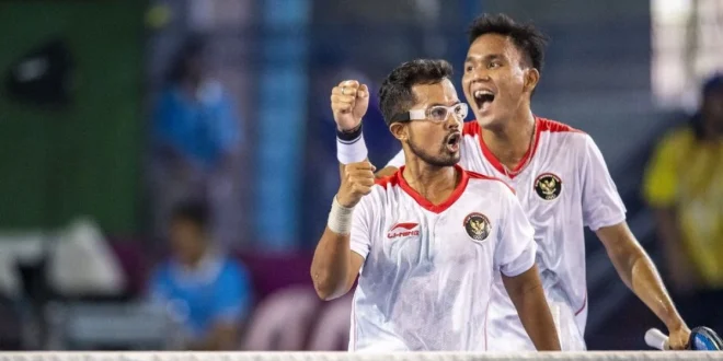 Justin Christo Bawa Emas Tenis Beregu Putra SEA Games 2023