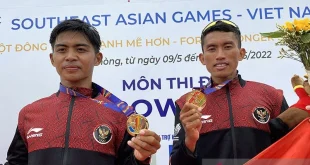 Momen Dayung Indonesia Sumbang 2 Emas di SEA Games 2025