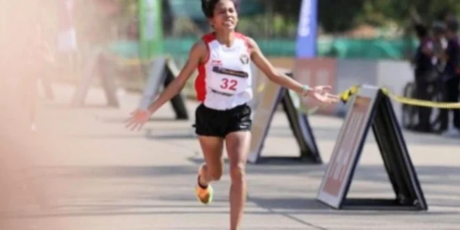 Odekta Naibaho Cetak Hattrick Emas Maraton SEA Games 2025