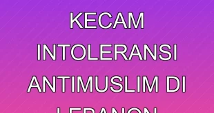 Paus Leo XIV Kecam Intoleransi Anti-Muslim di Lebanon