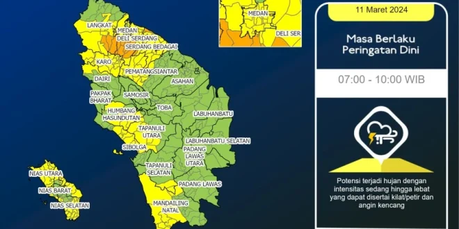 Prediksi Hujan Lebat Sumut Desember 2025: Risiko Banjir & Longsor