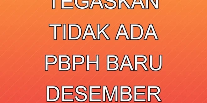 Raja Juli Tegaskan Tidak Ada PBPH Baru Desember 2025