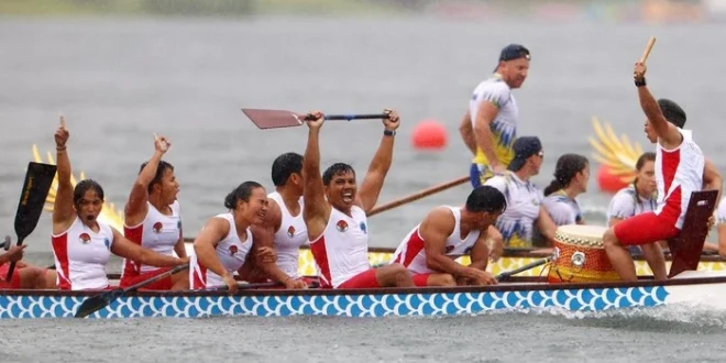 Tim Perahu Naga Indonesia Raih Emas ke-84 SEA Games 2023