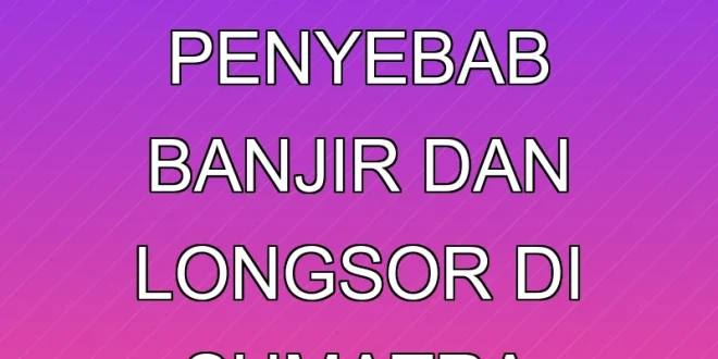 12 Perusahaan Penyebab Banjir dan Longsor di Sumatra Terungkap