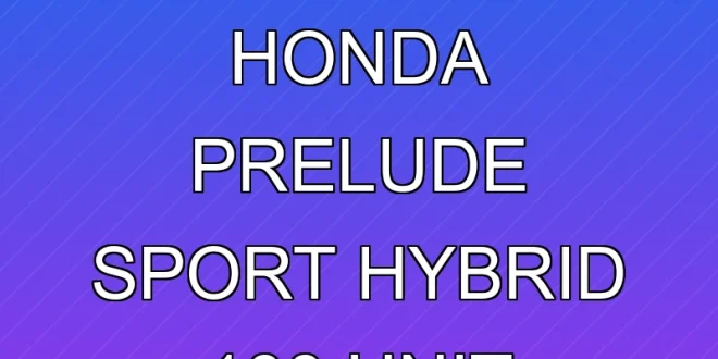Analisis Penjualan Honda Prelude Sport Hybrid 100 Unit Januari 2026