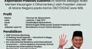 Thomas Djiwandono Tegaskan Tidak Ada Diskusi Deputi Gubernur BI